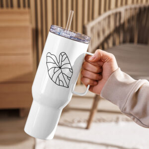 Minimalist Leaf Stainless Steel Tumbler